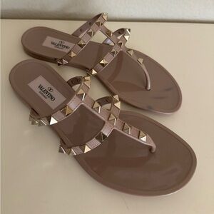Valentino rockstud jelly sandal